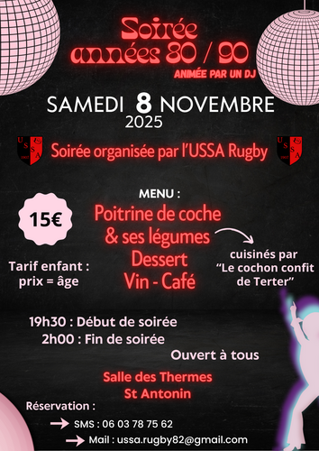Affiche repas USSA