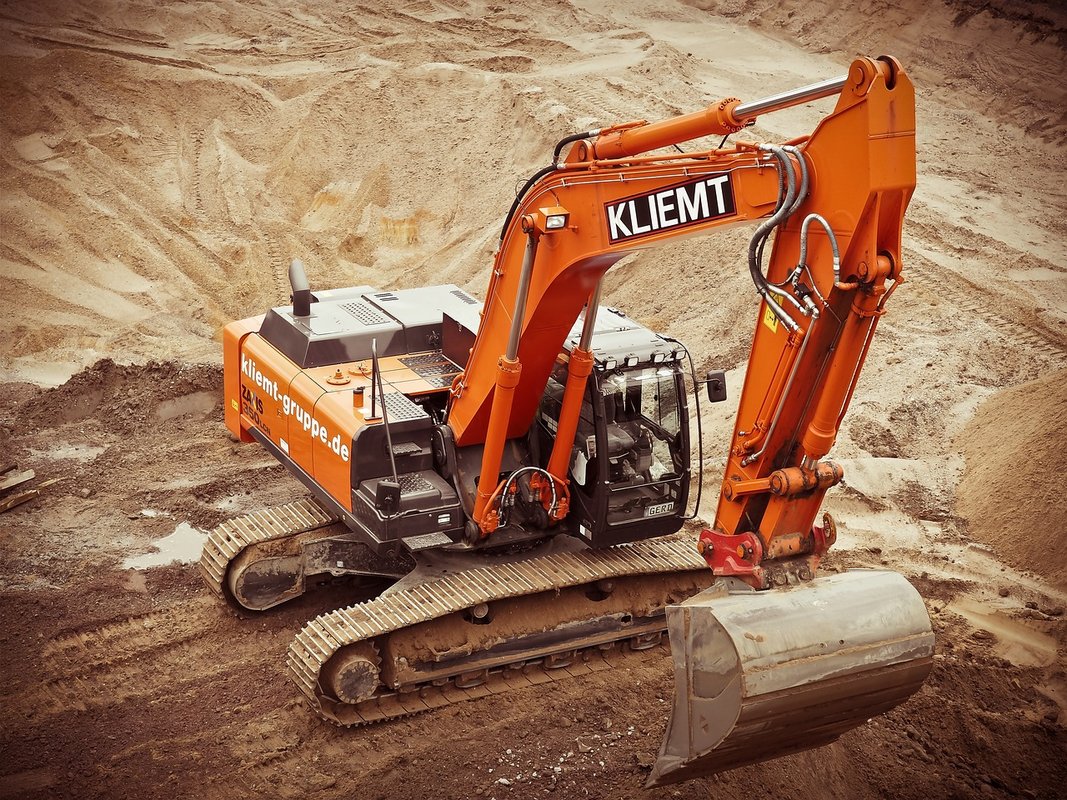 Machine sur un chantier